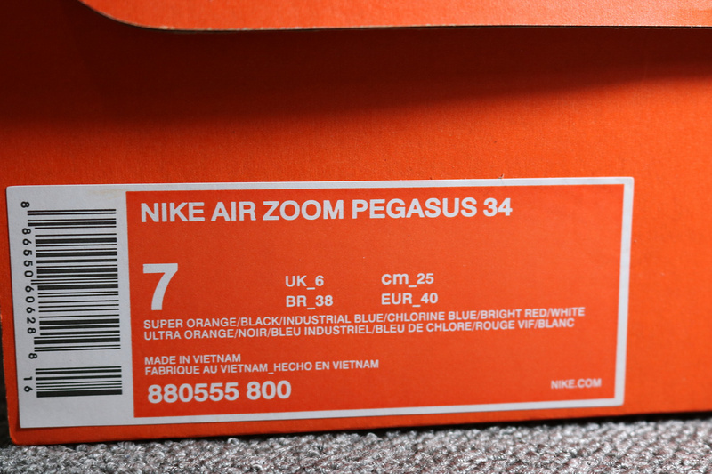 Super Max Perfect Nike Air Zoom Pegasus 34(98% Authentic)--007